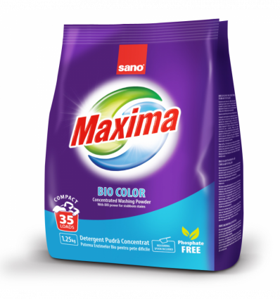 Пральний порошок Sano Maxima Bio Color автомат 1,25кг