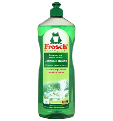 Жидкость для мытья посуды Frosch Зеленый лимон 1л