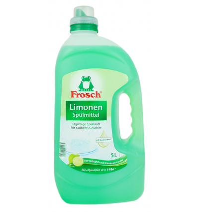 Жидкость для мытья посуды Frosch Зеленый Лимон 5л