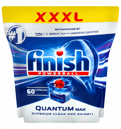 Таблетки для посудомийних машин Finish Quantum 60шт 930г