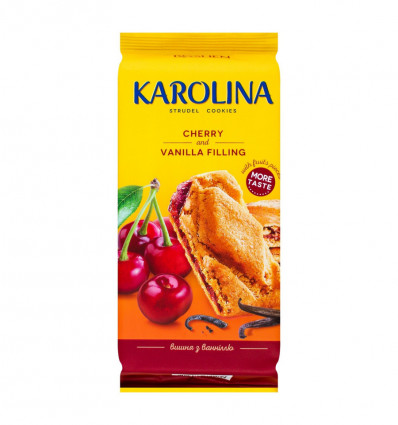 Печиво Roshen Karolina з вишнево-ванільною начинкою 168г