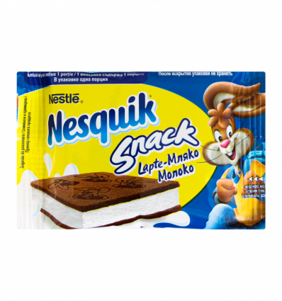 Пирожное бисквитное Nesguik Snack Lapte-Мляко с мол нач 26г