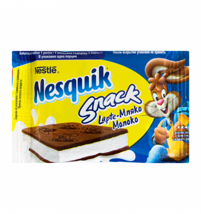 Тістечко бісквітне Nesquik Snack Lapte-мляко з мол нач 26г