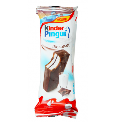 Тістечко Kinder Pingui з молочною начинкою 30г*4шт 120г