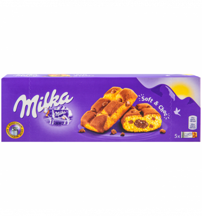 Пирожное Milka с шоколадной начинкой бисквитное 175г