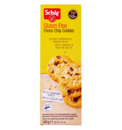Печенье Schär Gluten Free Choco Chip Cookies 100г