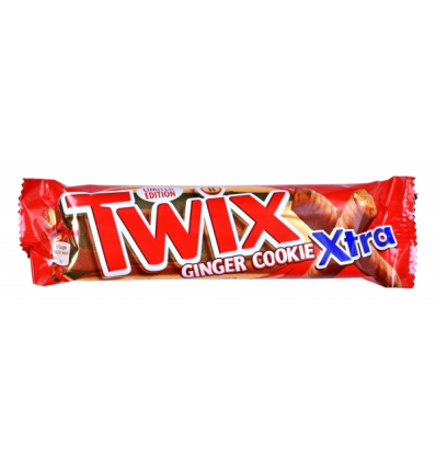 Печиво Twix Ginger cookie Xtra з карамеллю вкрите шоколадом 75г