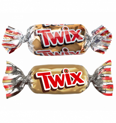 Печенье Twix Minis песочное с карамелью весовое 1кг