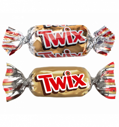 Печиво Twix Minis пісочне з карамеллю вагове 1кг