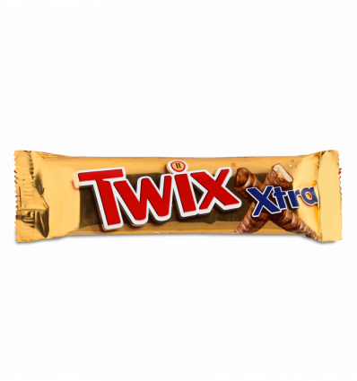 Батончик Twix Xtra песочное с карамелью покрытое молочным шоколадом 75г