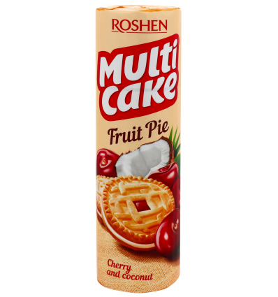 Печиво Roshen Multicake Вишня-Кокос 195г