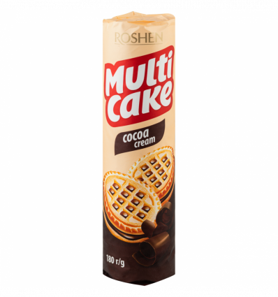 Печиво Roshen Multi cake цукрове з начинкою какао 180г