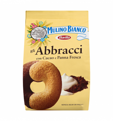 Печенье Mulino Bianco Abbracci с какао и сливками 350г