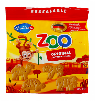 Печиво Bahlsen Zoo масляне 100г