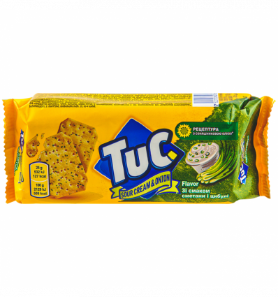 Крекер Tuc со вкусом сметаны и лука соленый 100г