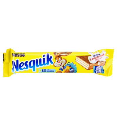Вафлі Nesquik в молочному шоколаді 26г