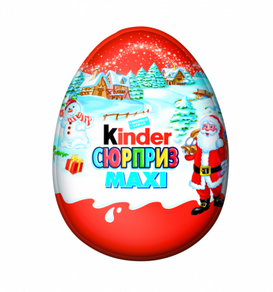 Яйцо Kinder Surprise Maxi из молочного шоколада и игрушкой 100г