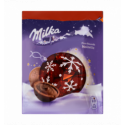 Шоколад Milka молочний в формі кулі з горіховою пастою 90г