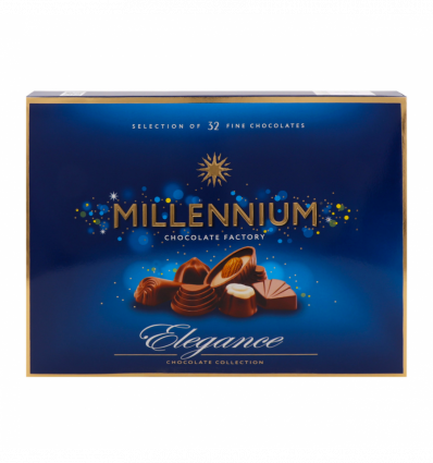 Цукерки шоколадні Millennium Classic Elegance молочні 285г