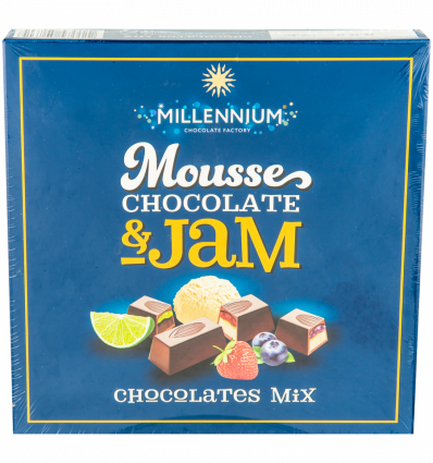 Цукерки шоколадні Millennium Mousse асорті 180г