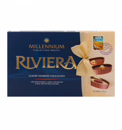 Конфеты шоколадные Millennium Riviera ассорти 250г