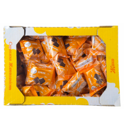 Конфеты Жако Суфле глазированные со вкусом апельсина 1кг