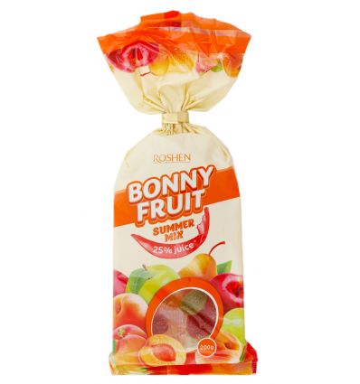 Цукерки желейні Roshen Bonny Fruit Summer Mix 200г