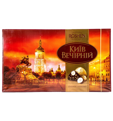 Конфеты Roshen Киев Вечерний в шоколадной глазури 352г
