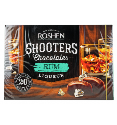 Цукерки Roshen Shooters з ромовим лікером 150г