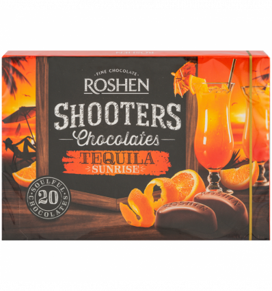 Цукерки Roshen Shooters Текіла санрайз шоколадні 150г