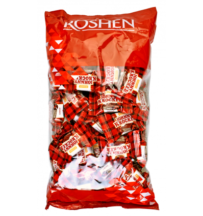 Цукерки Roshen Johnny Krocker Choco у шоколадній глазурі 0,5кг