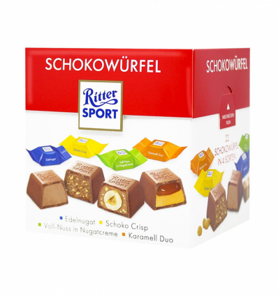 Конфеты Ritter Sport Schokowürfel Vielfalt шоколадные 176г