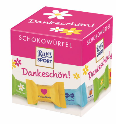 Конфеты Ritter Sport Schokowürfel Dankeschön! шоколадные 176г
