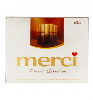 Конфеты Merci Finest Selection ассорти из темного шоколада 250г