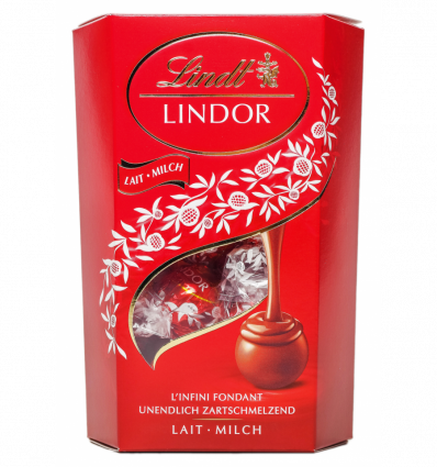 Цукерки Lindt Lindor молочні шоколадні 200г
