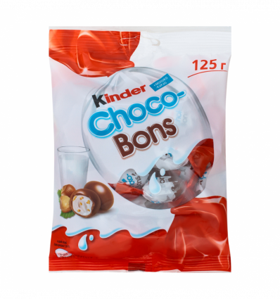 Конфеты Kinder Сhoсo-Bons с молочно-ореховой начинкой 125г