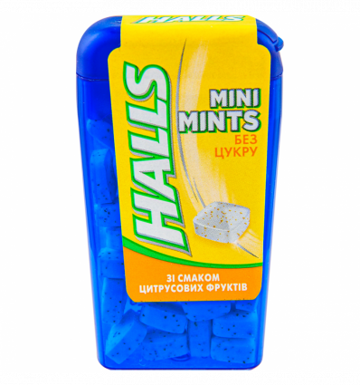 Конфеты Halls Mint mini со вкусом цитрусовых фруктов 12,5гр