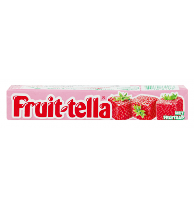 Конфеты Fruit-tella со вкусом клубники жевательные 41г