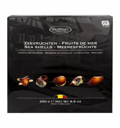Цукерки Excelcium tradition Sea Shells шоколадні асорті 250г