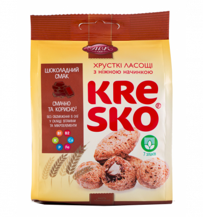 Фігурки АВК Kresko з начинкою Шоколадний смак хрусткі 74г
