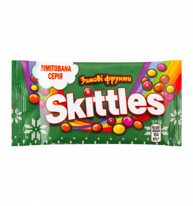 Драже Skittles Зимние фрукты жевательные 38г