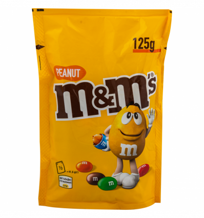 Драже M&M`s з арахісом та молочним шоколадом 125г