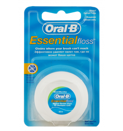Зубная нить Oral-B Essential floss мятная 50м
