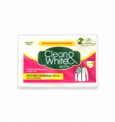 Мило господарське Clean&White by Duru 125г*4шт 500г
