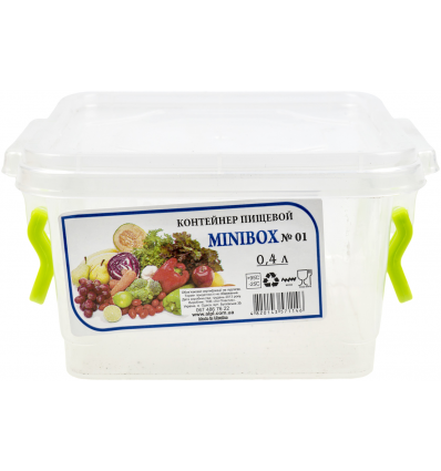 Контейнер харчовий Ал-Пластик MINIBOX №01 0,4л 1шт