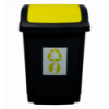 Відро для сміття Plast team жовте 25л