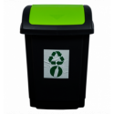 Відро для сміття Plast team зелене 25л