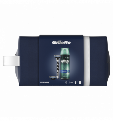 Набір Gillette Mach3 гель Extra Comf+бритва+косметичка 1шт