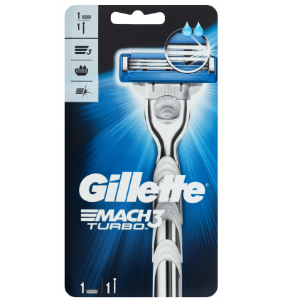 Бритва Gillette Mach3 Turbo со сменной кассетой 1шт