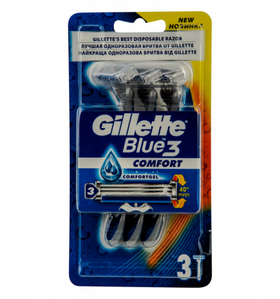 Бритва Gillette Sensor 3 Comfort одноразовая 3шт